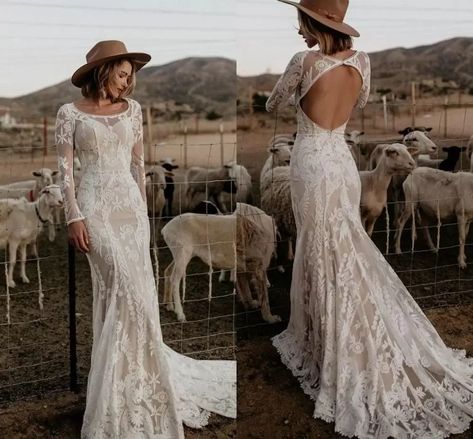 I found some amazing stuff, open it to learn more! Don't wait:https://www.dhgate.com/product/2018-sexy-bling-sequin-bikini-set-swimwear/410371168.html Gothic Wedding Dresses, Country Bridal Gown, Western Style Wedding, Elopement Reception, Backless Bridal Gowns, Farm Plans, Boho Country, Boho Bridal Gowns, Gothic Wedding Dress