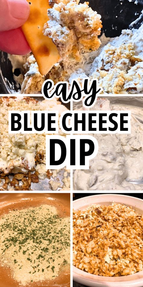 How To Make Blue Cheese Dip Step By Step Instructions - hot blue cheese dip with cream cheese. Easy dip recipe for parties, holiday appetizers or easy football party foods / game day recipe / tailgating recipes #diprecipes #bluecheesedip #appetizers #partyfoods Cheese Dip With Cream Cheese, Football Party Food Ideas, Blue Cheese Dip Recipe, Dip Recipes Crockpot, Artichoke Dip Easy, Chicken Wing Dip, Dip With Cream Cheese, Blue Cheese Recipes, Cream Cheese Recipe