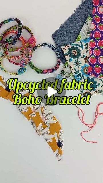 Giogio Craft on Instagram: "Upcycled Fabric Bracelet!! 
Just the last thing I didn't make yet...so what next? Any idea?I accept any kind of suggestion😁
If you like to learn how to create beautiful and useful baskets, placemats, jewels out of upcycled fabric, you can find my video e-book on my Etsy shop, link in bio and in my stories" How To Make Fabric Bracelets, Textile Jewelry Diy, Fabric Jewelry Diy, Boho Bracelets Tutorial, Fabric Cuff Bracelets Diy, Fabric Bracelets Diy, Italian Accent, Cuff Bracelets Diy, Fabric Cuff Bracelet