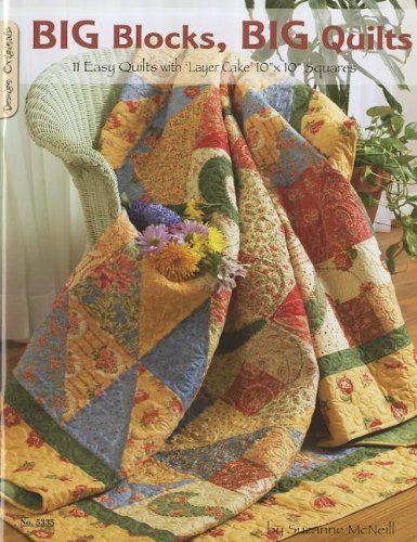 Quilt Big, Big Block Quilts, Book Quilt, Quilt Block Patterns, Easy Quilts, Quilt Patterns Free, How To Make Bed, Square Design, Pattern Blocks