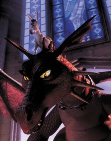 Donkey and Dragon Shrek 2001, Donkey And Dragon, Shrek Dragon, Shrek Donkey, Blue Jurassic World, Dreamworks Art, Big Dragon, Christina Applegate, Dreamworks Movies