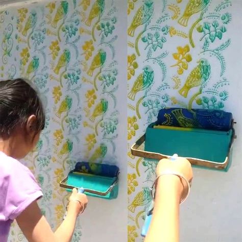 5 Inch Wall Decoration Paint Painting Machine Roller Brush Tool Sets 3D Pattern Wallpaper Room Decoration Painting Tools|Paint Rollers| - AliExpress House Wall Painting, Flat Wallpaper, Patterned Paint Rollers, Wallpaper Tools, Paint Wall, Roller Brush, House Front Design, 3d Pattern, Paint Roller