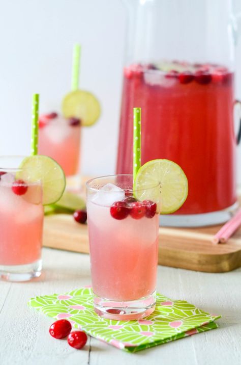 Cranberry Limeade Fizzy Punch Cranberry Limeade, Limeade Punch, Wellness Juice, Lime Sherbert, Cranberry Fizz, Flamingle Party, Cranberry Punch, Frozen Limeade, Lime Punch