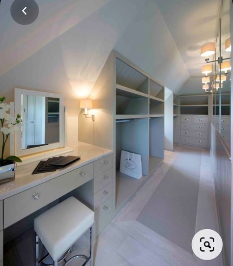 Loft Conversion Dressing Room, Loft Conversion Bedroom, Attic Bedroom Storage, Hampstead London, Attic Bedroom Designs, Attic Closet, Attic Loft, Attic House, Loft Storage