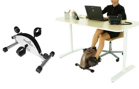 Desk Bike, Under Desk Bike, Stationary Bicycle, Cycling Benefits, Desk Workout, Pedal Straps, Desk Plans, Desk Height, Bike Pedals