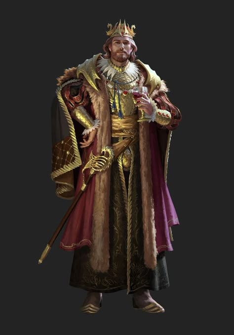 otl miu koa King Outfits Royal, King Costume, King Outfit, Old King, Warrior King, Heroic Fantasy, 6th Anniversary, King Art, Character Design Male