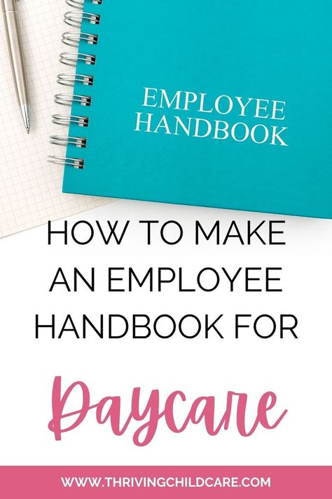 Creating your employee handbook can be overwhelming if you aren’t sure what information to include. Based on your state and the size of your childcare, your staff handbook will have different requirements. It’s important to include as much information as possible so both you and your staff members have a frame of reference. In this post, we’ll outline the importance of your employee handbook and what to include. Preschool Evaluation, Start A Daycare, Daycare Business Plan, Starting A Daycare, Staff Management, Childcare Business, Family Child Care, Staff Development, Employee Handbook