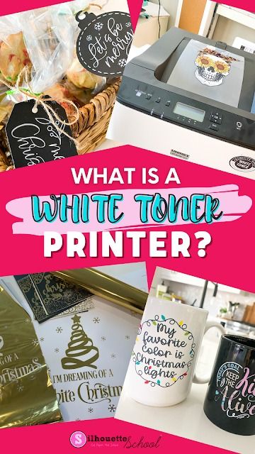 What Is a White Toner Printer...and What Can It Do? Vinyl Projects Silhouette, Silhouette School Blog, Small Business Help, School Newsletter, Silhouette School, Silhouette Cameo Tutorials, White Toner, Silhouette Vinyl, Silhouette Cameo Projects