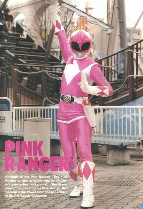 Kimberly/Pink Ranger- Mighty Morphin' Power Rangers Power Rangers Kimberly, Pink Ranger Kimberly, Power Rangers Pink, Ranger Costume, Amy Jo Johnson, Kimberly Hart, Rita Repulsa, White Ranger, Pink Power Rangers