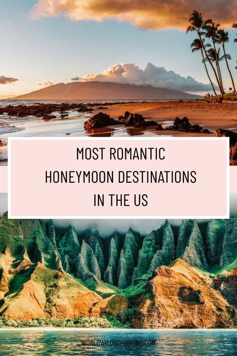 These are some of the most breathtaking honeymoon destinations across America. Usa Honeymoon Destinations, Best Honeymoon Destinations In The Us, Affordable Honeymoon Destinations Usa, November Honeymoon, Winter Honeymoon Destinations, Honeymoon In United States, Honeymoon Destinations In The Us, Usa Mountains, Fall Honeymoon