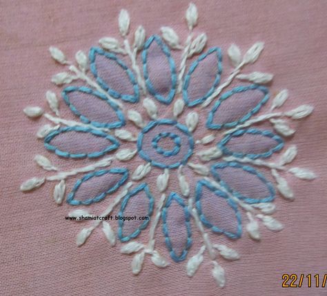 My craft works: Chikankari Motifs Chikankari Embroidery Motifs, Back Stitch Embroidery Design, Chikankari Motifs, Kamal Kadai, Back Stitch Embroidery, Chikan Embroidery, Dimensional Embroidery, Kutch Work, Floral Embroidery Patterns