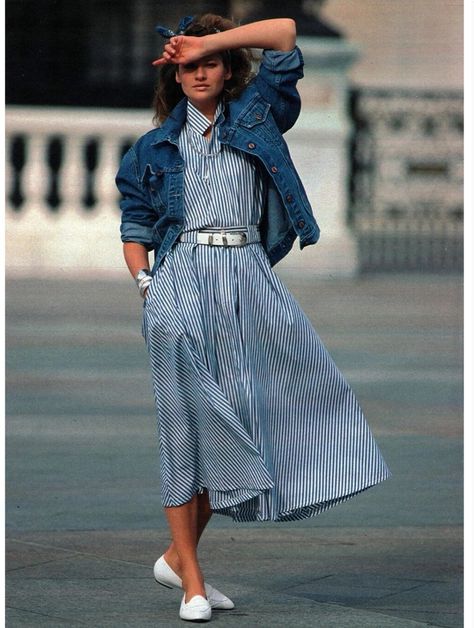 retro 80s fashion Isabelle Townsend, 1980s Fashion Trends, 90s Inspired Outfits, 90s Supermodels, 1980s Fashion, 90s Inspired, Female Fashion, 80s Fashion, Shirtdress