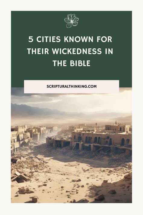 Explore the tales of five notorious wicked cities in the Bible that met divine retribution for their sins, from Sodom and Gomorrah to Nineveh. Divine Retribution, Sodom And Gomorrah, Babylon The Great, Wicked Ways, Moral Values, The Tabernacle, Bible Study Tools, Study Tools, The Bible