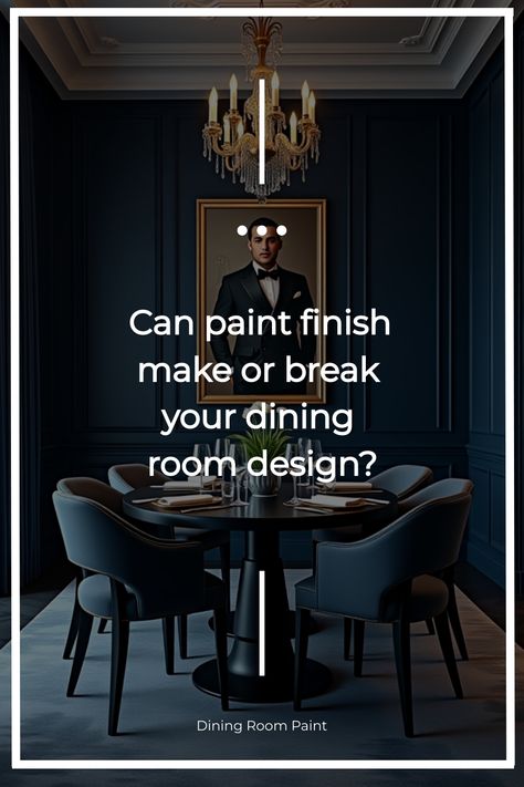 Comparison of matte and glossy paint finishes in a dining room Dark Paint Dining Room, Dining Room Wall Color, Best Dining Room, Paint Trends, Dining Room Paint, Dining Room Colors, Over The Sink, Elegant Dining Room, Statement Wall