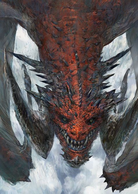 Corrupted Dragon, Horned Dragon, Fantasy Demon, Legendary Dragons, Dragon Rpg, Creature Artwork, Cool Monsters, Fantasy Beasts, 다크 판타지