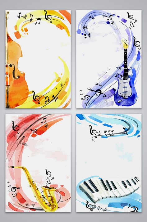 Music Lesson Music Poster Culture Design Background Map#pikbest# Music Festival Poster Ideas, Music Poster Design Ideas, Music Poster Graphic Design, Music Day Poster, Music Border, Art Festival Poster, Preschool Designs, Cartoon Sea Animals, Abstract Painting Diy