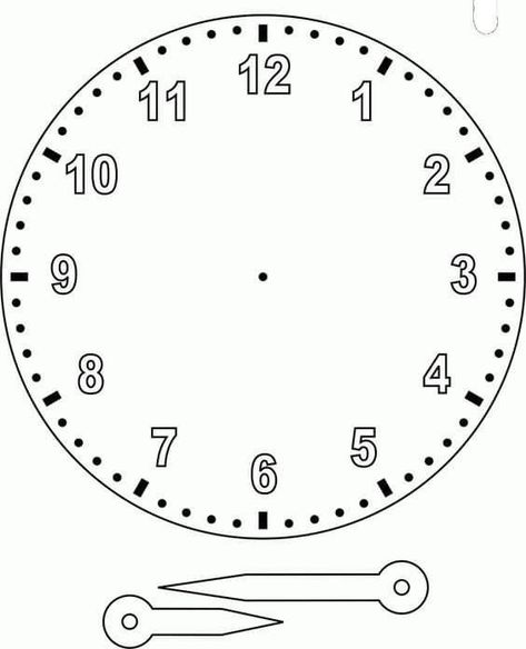 Math Clock, Clock Face Printable, Clock Template, Telling Time Worksheets, Time Worksheets, Teaching Time, Learning Time, Kindergarten Math Worksheets, Math Activities Preschool