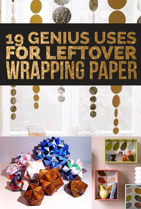 19 Clever Ways To Use Leftover Wrapping Paper Ways To Use Wrapping Paper, Recycled Wrapping Paper Ideas, Recycle Wrapping Ideas, Upcycled Wrapping Paper, Wrapping Paper Upcycle, How To Recycle Paper At Home, Wrapping Paper Art, Leftover Wrapping Paper, Envelope Book