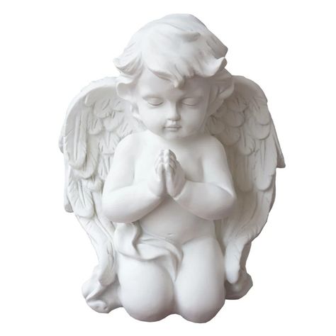 Countertop Shelves, Angel Statues Sculpture, Angel Garden Statues, Cherub Sculpture, Arte Quilling, Memorial Statues, Good Art, Plaster Sculpture, Angel Statue