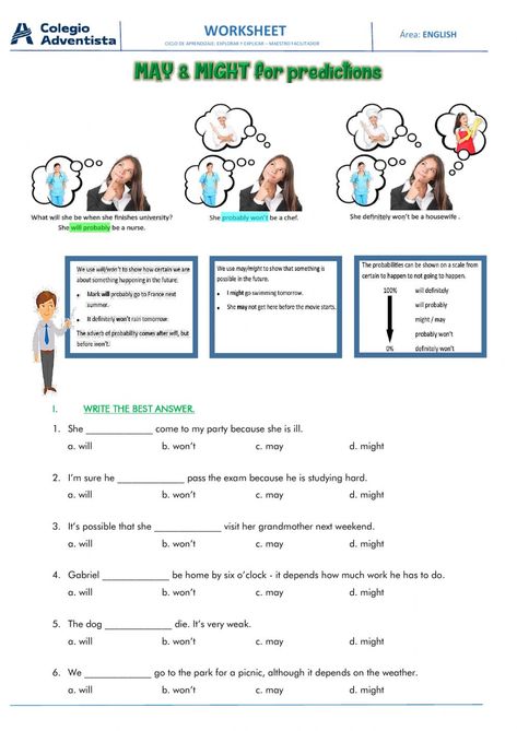 May Might Worksheet, Might Worksheet, Regular And Irregular Verbs, English Grammar Exercises, Simple Past Tense, Grammar Exercises, The Worksheet, Irregular Verbs, Best Answer