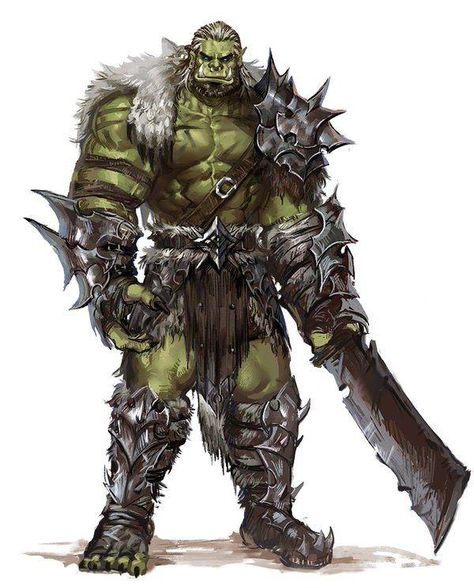 Dungeons & Dragons: Orcs & Half-orcs (inspirational) - Album on Imgur Orc King Concept Art, Orc Tribe, Dnd Orc, Black Gate, Orc Warrior, Black Smithing, Game World, Heroic Fantasy, Dungeons And Dragons Characters