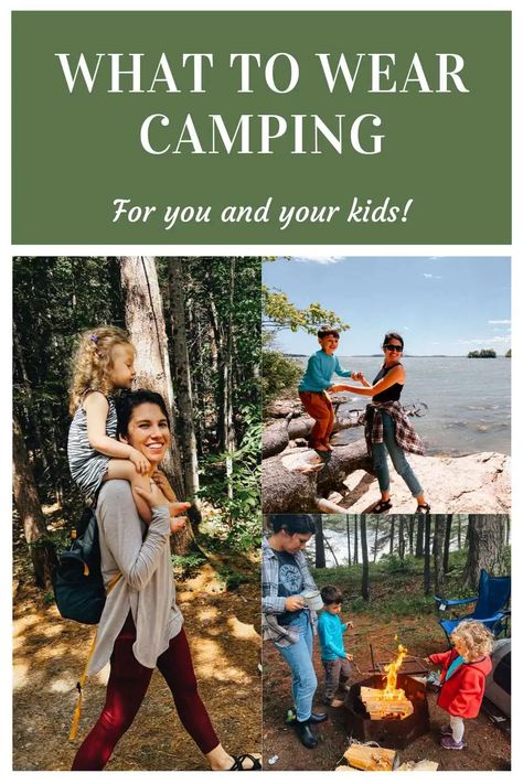 A Simple How to Dress for Camping Guide with Outfit Ideas! Camping Summer Outfits, Cold Weather Camping Outfits, What To Wear Camping, Camping Outfits For Women Summer, Types Of Weather, Summer Camping Outfits, Camping Outfits For Women, First Time Camping, Rain Outfit