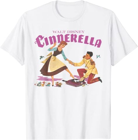 Cinderella Shoes, Disney Cinderella, Disney T, Logo T, Disney Shirt, Disney Tshirts, Shirt Store, Vneck Tshirt Women, Free Amazon Products