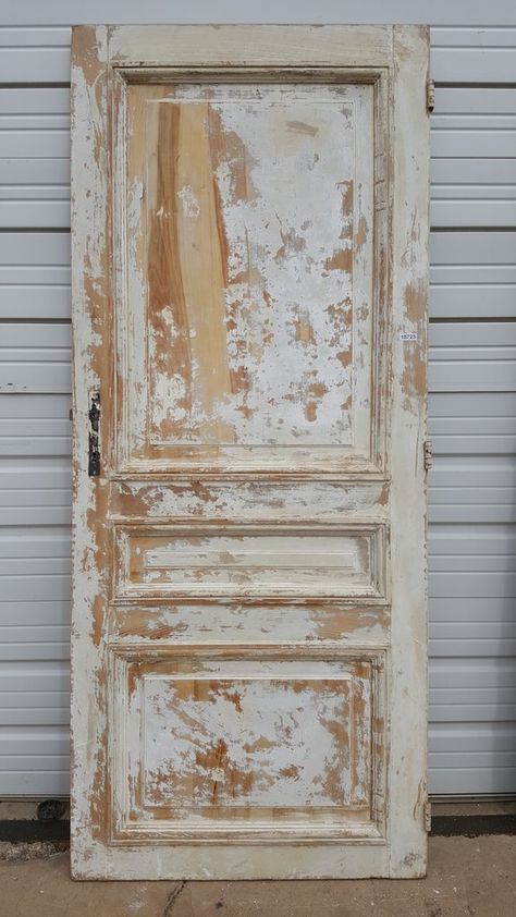 Vintage Wooden Door, Bedroom Door Ideas, Milford Pa, Spanish Mansion, White Wooden Doors, Windows Shutters, Salvaged Doors, Old Wood Doors, Restore Wood