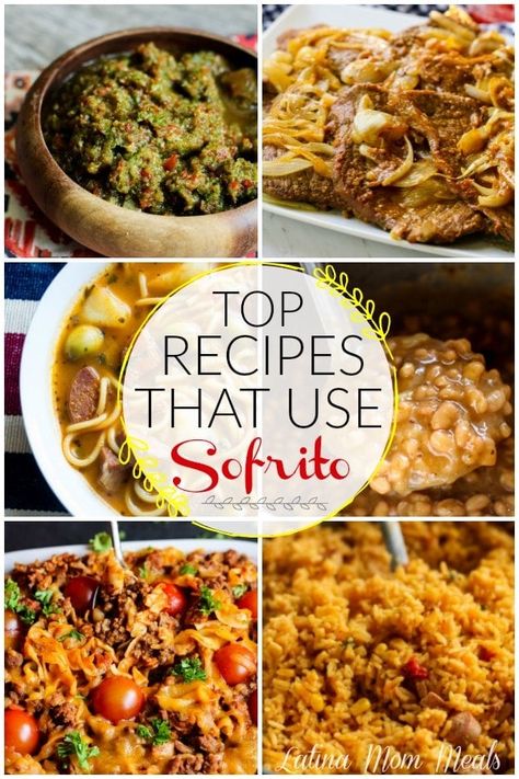 Recipes that use sofrito Sofrito Recipe Puerto Rican, Easy Sofrito Recipe, Sofrito Chicken, Homemade Sofrito, Puerto Rican Sofrito, Latino Recipes, Dominican Recipes, Mom Meals, Sofrito Recipe