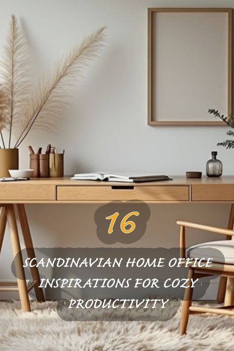 I love creating a workspace that inspires productivity while keeping it cozy! This Scandinavian home office setup features natural materials, a minimalist design, and soft textures that make it a perfect retreat for focusing on my projects. From the warm wood tones to the gentle greenery, every detail promotes a serene atmosphere. Discover how you can transform your workspace into a delightfully functional haven! Modern Scandinavian Office Design, Scandi Home Office Ideas, Modern Scandinavian Office, Scandinavian Office Design, Scandi Office, Scandinavian Home Office, Scandinavian Office, Cozy Scandinavian, Scandinavian Desk