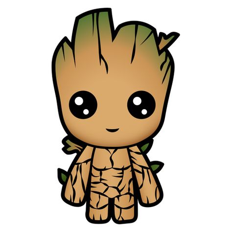 Do you remember cute little Groot? I'm sure you remember, because the phrase I am Groot sounded throughout the Guardians of the Galaxy film, and such a small cute extraterrestrial character cannot be... Cute Groot, Marvel Sticker, The Guardians Of The Galaxy, I Am Groot, The Guardians, Guardians Of The Galaxy, The Galaxy, Dc Comics, Marvel