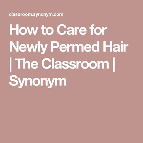 How to Care for Newly Permed Hair | The Classroom | Synonym Best Curl Products, Curly Permed Hair, Field Trip Ideas, New Perm, School Test, Brownie Girl, Permed Hair, Long Hair Care, Long Hair Trends