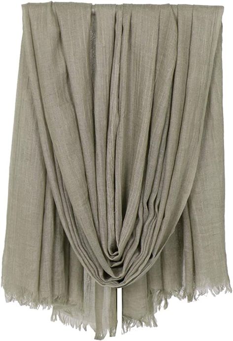 Amazon.com: LMVERNA Lightweight Fashion Long Scarf Line Cotton Comfortable Wrap Shawl Plain Color with Fringed Edges (Khaki) : Clothing, Shoes & Jewelry Cotton Head Scarf, Sheer Shawl, Scarf Packaging, Cashmere Winter Scarf, Mens Cashmere Scarf, Beach Shawl, Sheer Scarf, Small Blankets, Scarf Material