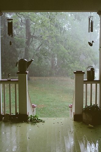 no mix of words or music could match that feeling of knowing that you were alive in the center of it, whatever it meant.- hunter s. thompson Porch Door, Love Rain, Summer Rain, Trondheim, Trik Fotografi, In The Rain, Country Life, Country Living, Rainy Days