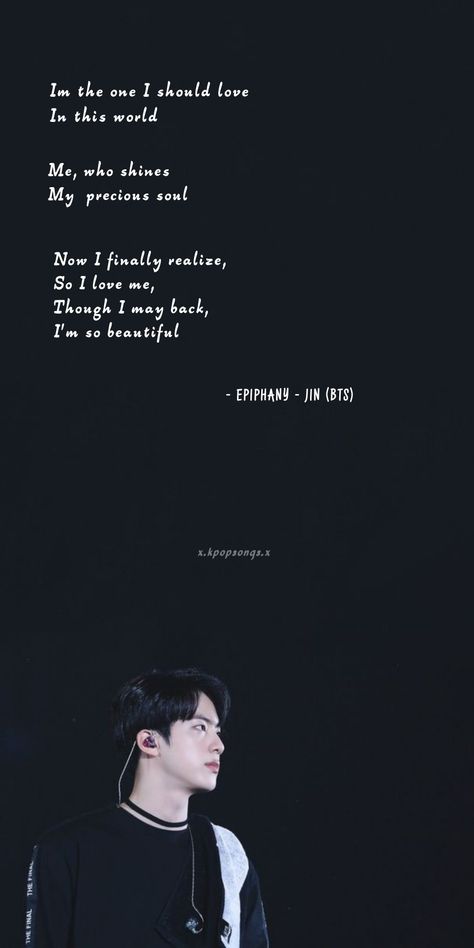 Jin Quotes Wallpaper, Epiphany Jin Lyrics, Ephipany Jin, Jin Epiphany Wallpaper, Epiphany Jin Lyrics Wallpaper, Seokjin Quotes, Jin Quotes, Epiphany Quotes, Jin Epiphany