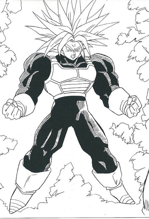 Trunks Manga Panel, Future Trunks Manga, Trunks Tattoo, Trunks Manga, Trunks Dragon Ball, Super Trunks, Trunks Super Saiyan, Mirai Trunks, Vegeta Manga