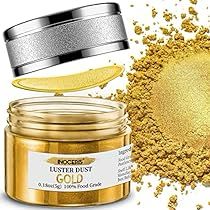 Gold Food Coloring, Edible Luster Dust, Gold Luster Dust, Gold Food, Black Food Coloring, Candy Drinks, Luster Dust, Black Food, Edible Gold