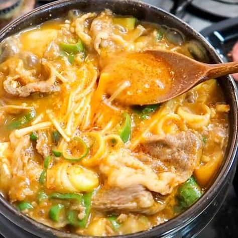 Soon Dubu Jjigae Recipe, Doenjang Jjigae Recipe, Korean Keto, Doenjang Jjigae, Korean Stew, Korean Soups, Jjigae Recipe, Doenjang Recipe, Ideas Healthy Food