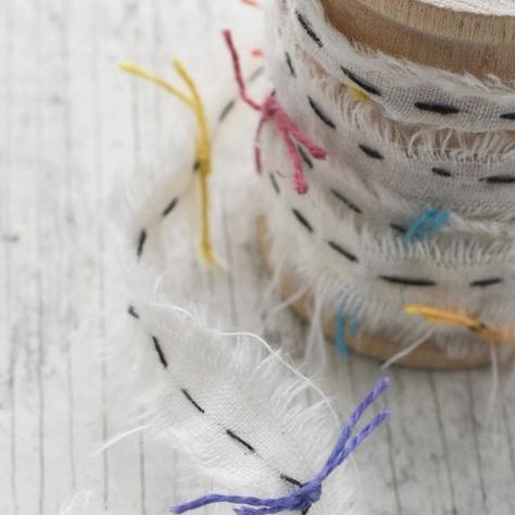 Brooklyn Haberdashery on Instagram: "Wrapping a beautiful linen ribbon around a simple gift is a lovely touch for any occassion. And, it's reusable! Choose from our selection of hand stitched linen ribbon #madeinbrooklyn with vintage embroidery thread or make your own out of selvedge fabric. . . . #reusablegiftwrap #giftwrappingideas #ecogifting #linenlove #diyribbon #brooklynhaberdashery" Reusable Gift Wrap, Linen Ribbon, Simple Gift, Eco Gifts, Bias Binding, Slow Stitching, Diy Ribbon, Simple Gifts, Vintage Embroidery