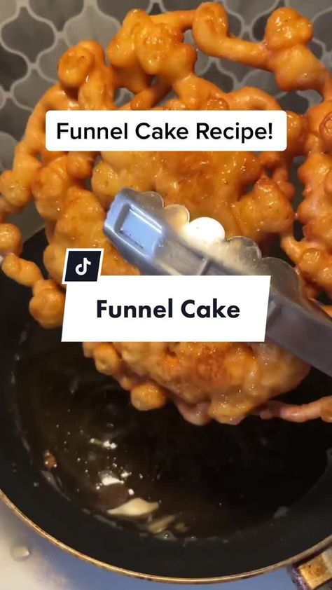 Sofy SB (@sofyssweetsacademy)’s video of funnel cake recipe | TikTok Funnel Cake Recipe, Recipe Tiktok, Cooking Healthy, Funnel Cake, Recipes Food, Cake Recipe, Food Pictures, Funnel, Follow For More