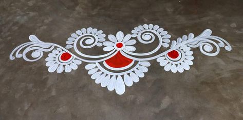 Chita Jhoti Design, Chuna Rangoli Design, Small Alpona Design Bengali, Lakshmi Puja Rangoli, Alpana Rangoli Design, Jhoti Chita Design Border, Diwali Alpona, Rangoli Lakshmi, Paper Diys