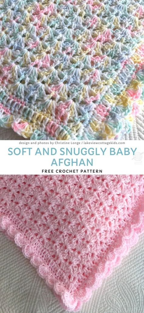 Crocheted Baby Blankets, Colorful Baby Blanket, Blankets Crochet, Baby Afghan Crochet Patterns, Crocheted Baby Blanket, Crochet Baby Blanket Free Pattern, Easy Crochet Baby Blanket, Crochet Blanket Designs, Baby Afghan