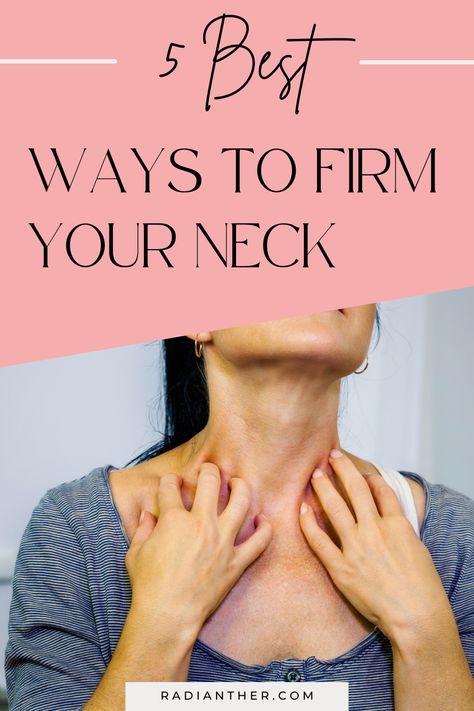 this is an image with text "5 Best Neck Firming Tips And Tricks" Chest Wrinkles Remedies Diy, Neck Skin Care Anti Aging, How To Get Rid Of Wrinkles On Neck, Saggy Neck Skin How To Get Rid, How To Reduce Neck Lines, Neck Lines Get Rid Of, Firm Neck Skin, Strengthen Neck Muscles, Neck Skin Tightening