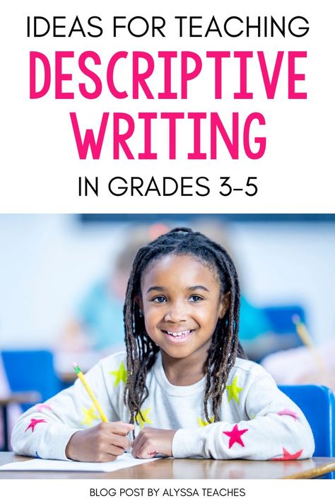 Descriptive Writing Activities Grade 5, Picture Books To Teach Descriptive Writing, Writing For 3rd Grade, Descriptive Writing Examples, Grade 5 Writing, Creative Writing Lesson Plans, Descriptive Writing Prompts, 5th Grade Writing Prompts, Descriptive Writing Activities