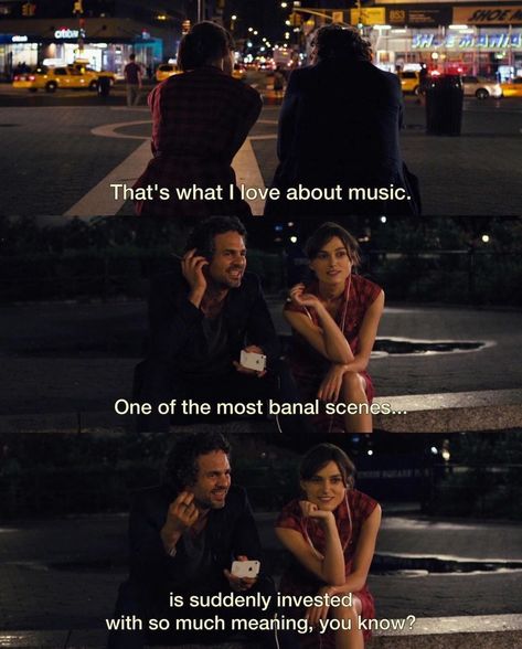 Movie Quotes on Instagram: “Begin Again (2013) 🎬 𝙎𝙖𝙫𝙚 𝙩𝙝𝙞𝙨 𝙛𝙤𝙧 𝙡𝙖𝙩𝙚𝙧 Via @gofites #beginagain #moviequotes #moviescenes #movielines #movielovers #moviestowatch…” Movie Scenes Quotes, Begin Again Movie, Best Movie Lines, Cinema Quotes, Series Quotes, Movies To Watch Online, Chris Tomlin, Favourite Movie, Favorite Movie Quotes