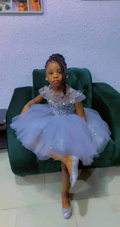 Gown Styles For Kids, Princess Dresses Kids Ball Gowns, Ankara Short Gowns, Ball Gowns For Kids, Princess Dresses Kids, Gowns For Kids, Flower Girl Outfit, Styles For Kids, Ankara Short