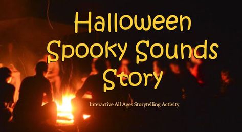 Halloween Sounds Story Game is a campfire style storytelling game where everyone is assigned sounds to read during the story. Dim the lights and get ready for a haunting that involves everyone. Simple and fun for all ages. Fall Library, Halloween Questions, October Kids, Teen Halloween Party, Charades For Kids, Halloween Sounds, Primary Activity, Fun Halloween Party Games, Halloween Puzzles