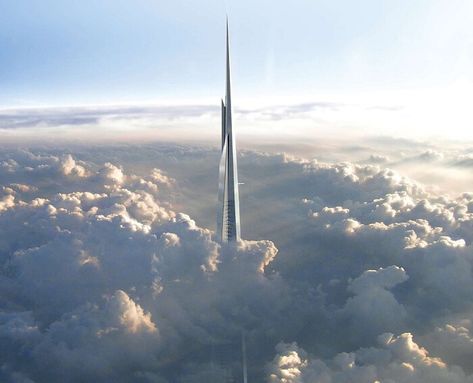 Jeddah Tower, Saudi Arabia Jeddah, High Building, King Of The World, Skyscraper Architecture, 3d Architecture, Famous Buildings, Futuristic City, Jeddah