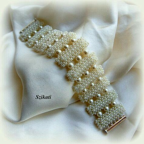 Right Angle Weave, Seed Bead Bracelet, Beaded Cuff Bracelet, White Bracelets, Beaded Cuff, Bridal Bracelet, Right Angle, Unique Gifts For Her, Seed Bead Bracelets