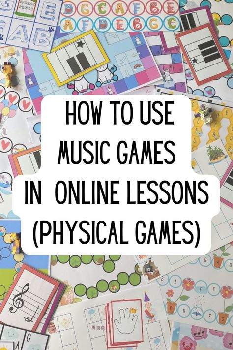 Using music games in online piano lessons doesn't need to be a challenge! These tips will help you and inspire you to add fun games into your lessons and give your students another reason to love their lessons! piano lessons | piano teaching | music games | online piano lessons | music games for online piano lessons Piano Games For Beginners, Piano Lesson Games, Piano Teaching Games, Piano Games, Online Piano Lessons, Piano Beginner, Piano Songs, Piano Teaching, Piano Tutorial